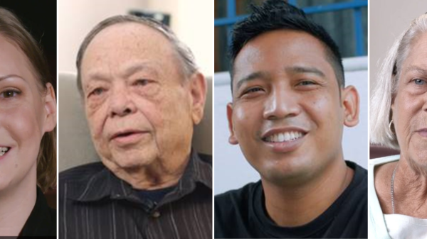 Portraits of four kidney patients